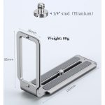 Leofoto L-bracket UL-01T Τιτανίου - Image 3