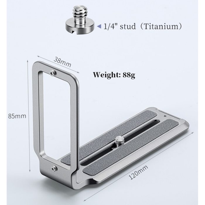 Leofoto L-bracket UL-01T Τιτανίου - Image 3