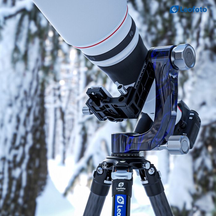Leofoto Κεφαλή Gimbal 2-Way Panheads PG-3 Carbon Blue - Image 4