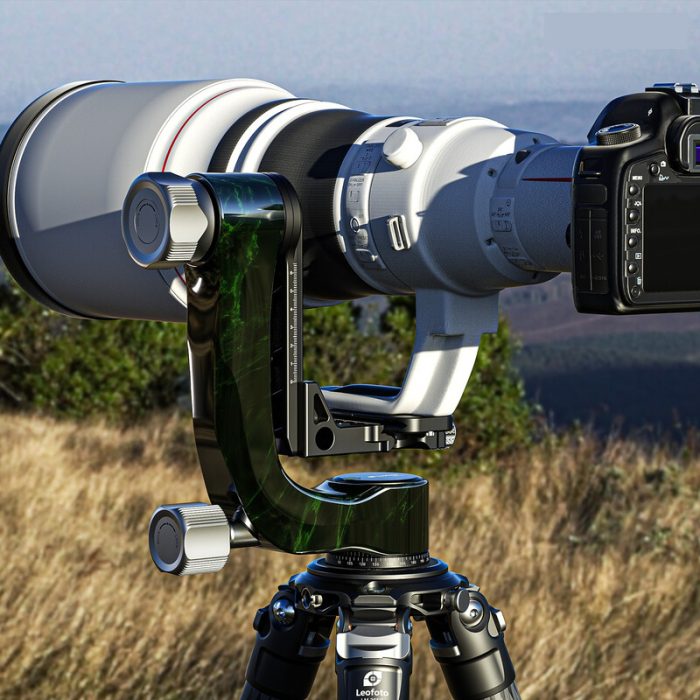 Leofoto Κεφαλή Gimbal 2-Way Panheads PG-3 Carbon Green - Image 4