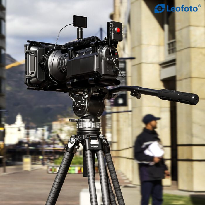 Leofoto Τρίποδο Carbon LVC193 Double Tube + Κεφαλή Βίντεο BV-15 - Image 4