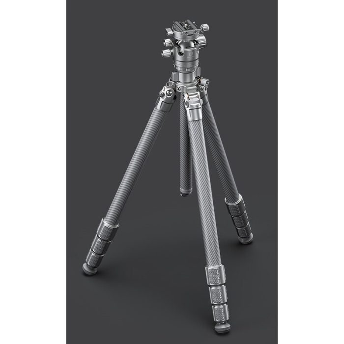 Leofoto Τρίποδο Carbon LG324C Gabriel + Σφαιρική Κεφαλή LH-40R (Ασημί) - Image 4