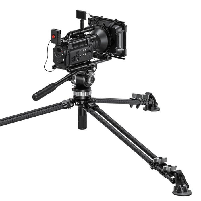 Leofoto Τρίποδο Carbon LVC193 Double Tube + Κεφαλή Βίντεο BV-15 - Image 5