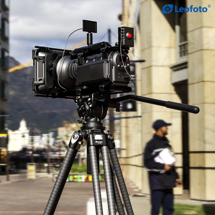 Leofoto Τρίποδο Carbon LVC193 Double Tube + Κεφαλή Βίντεο BV-10 - Image 6