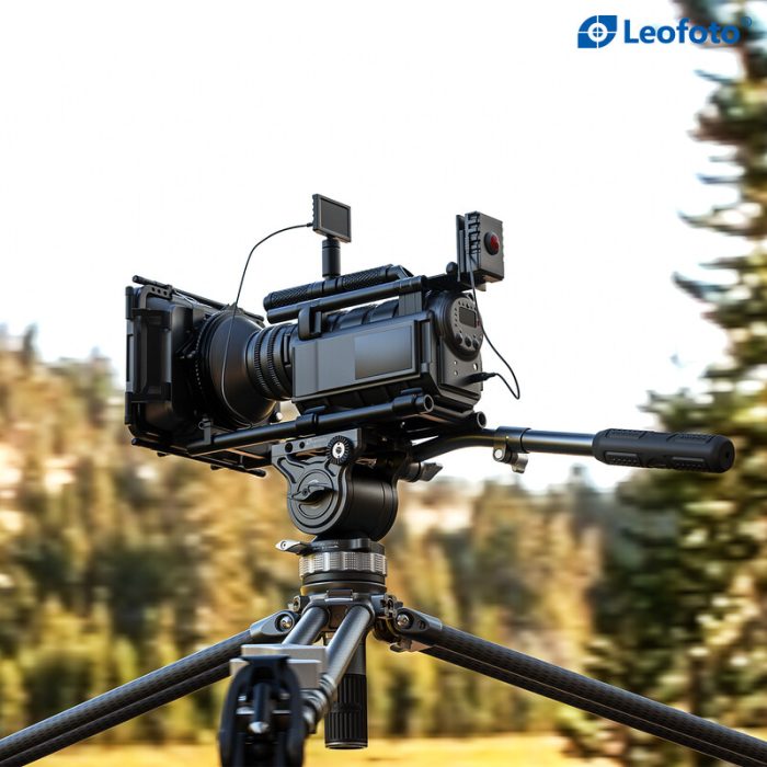 Leofoto Τρίποδο Carbon LVC193 Double Tube + Κεφαλή Βίντεο BV-15 - Image 7