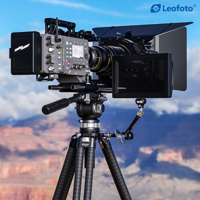 Leofoto Τρίποδο Carbon LVC253 Double Tube + Κεφαλή Βίντεο BV-15 - Image 7
