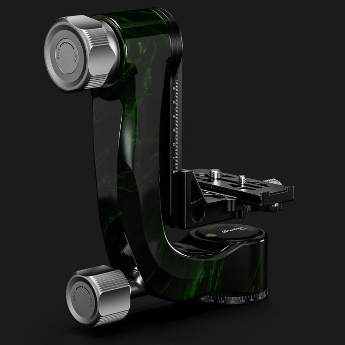 Leofoto Κεφαλή Gimbal 2-Way Panheads PG-3 Carbon Green - Image 7