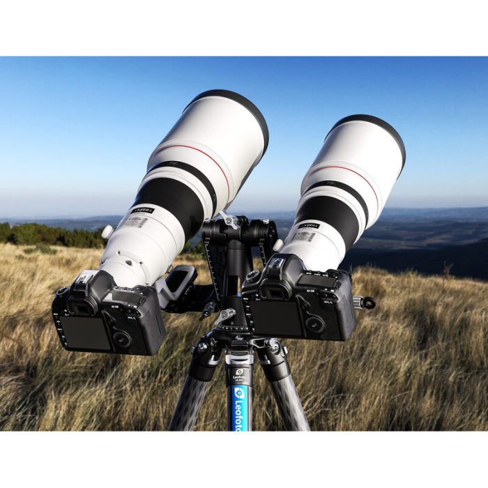 Leofoto Διπλή Κεφαλή Gimbal 2-Way Panheads DPG-01 - Image 7