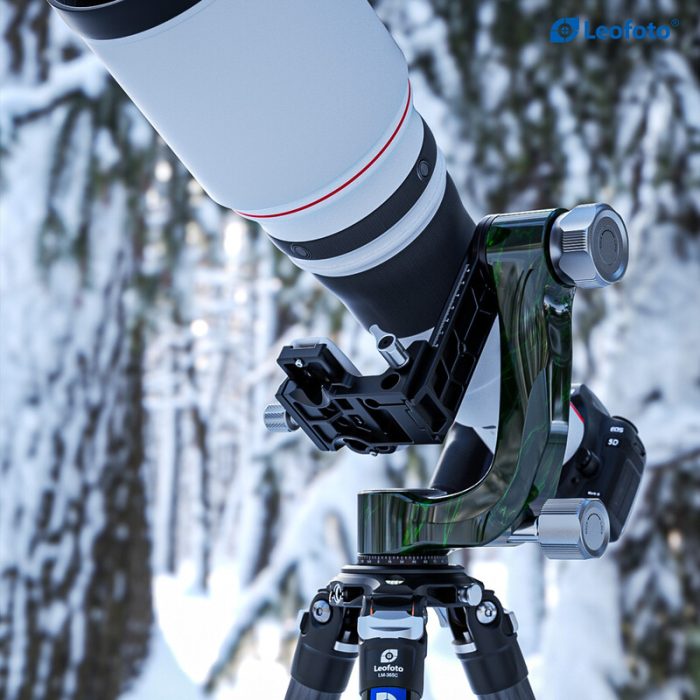 Leofoto Κεφαλή Gimbal 2-Way Panheads PG-3 Carbon Green - Image 8