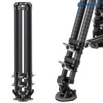 Leofoto Τρίποδο Carbon LVC253 Double Tube + Κεφαλή Βίντεο BV-15 - Image 9