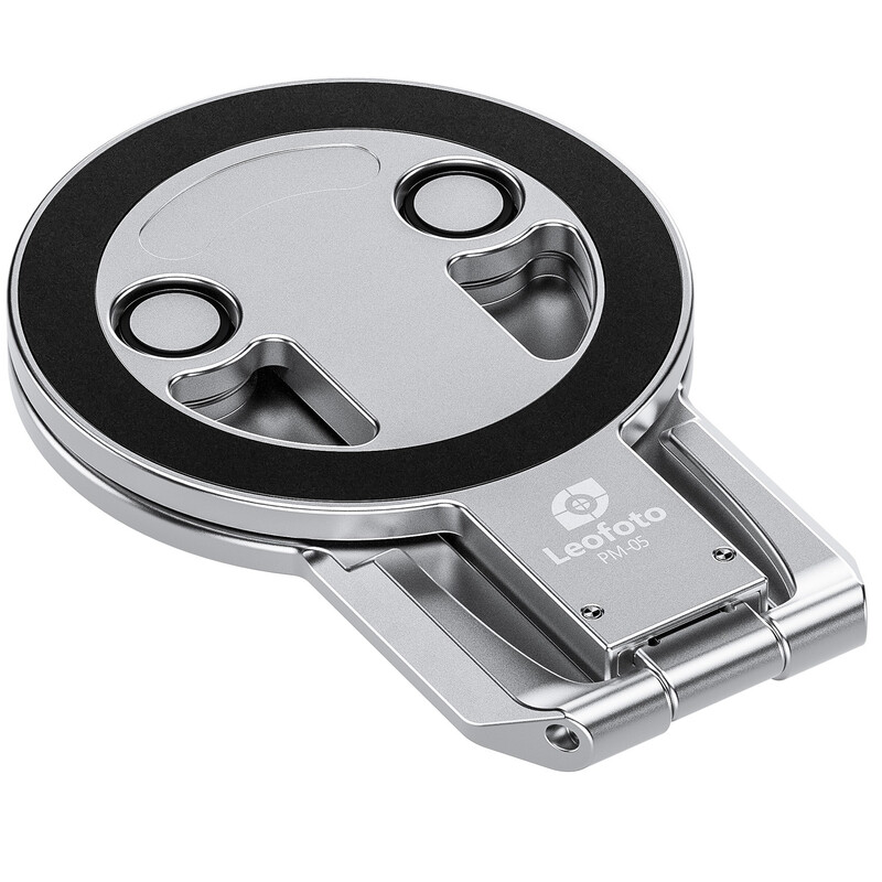 1 Leofoto Μαγνητική Βάση Στήριξης Smartphone PM-05 Ασημί - Image 1