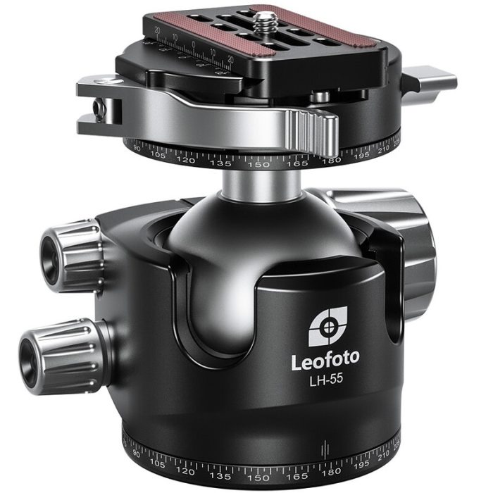Leofoto Σφαιρική Κεφαλή LH-55PCL με Πανοραμική Πλάκα και Σύνδεσμο Γρήγορης Απελευθέρωσης - Image 1