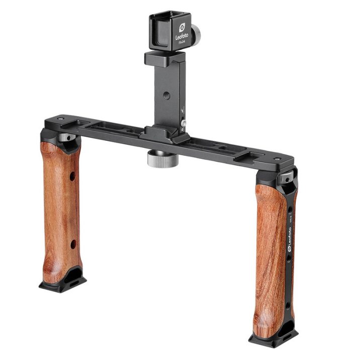 Leofoto MOJO Διπλή Λαβή + Βάση Smartphone + Βάση Υποδοχής Φλας VC-2 - Image 1