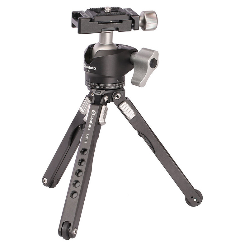 1 Leofoto Επιτραπέζιο Τρίποδο MT-03 + LH-25 - Image 1