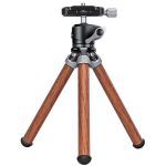 Leofoto Επιτραπέζιο Τρίποδο MT-02C + LH-22 Χρώμα Ξύλου