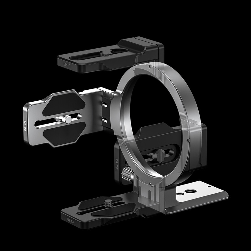 2 Leofoto Βάση Φακού UL-03 Μαύρη - Image 2