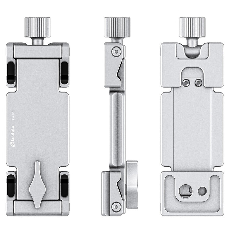 3 Leofoto Βάση Στήριξης PC-120 για Smartphone και Tablet Ασημί - Image 3