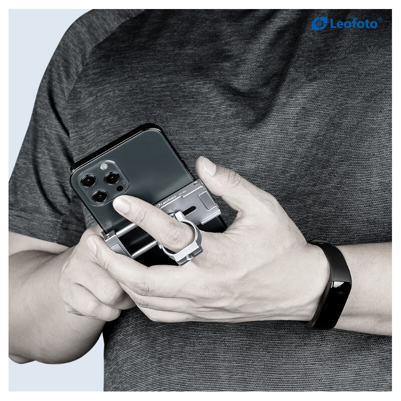 4 Leofoto Βάση Στήριξης Smartphone PC-60 Μαύρη - Image 4